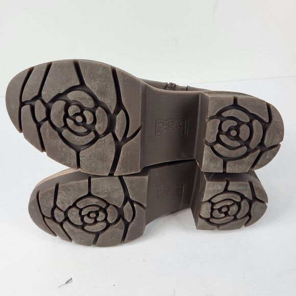 BOC By Born Women's Monika Stacked Heel Moto Boots Brown size 6M - Picture 11 of 14